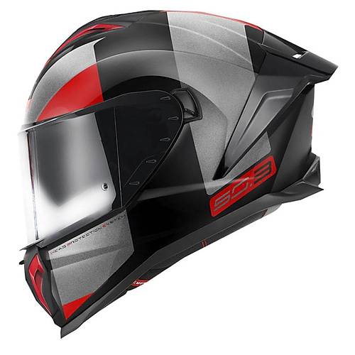 GIVI 50.3 VISION S�YAH-TITANIUM-KIRMIZI KASK