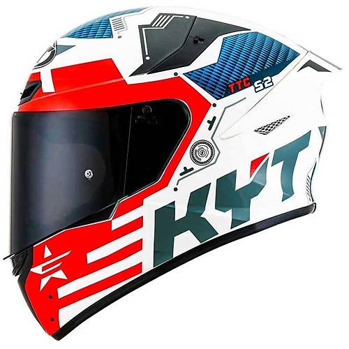 KYT TT-Course Fuselage Krmz Kapal Kask