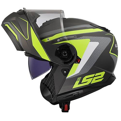 LS2 Strobe 2 Phantom Mat Titanium-Neon Sar ene Alr Kask