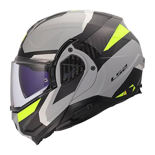 Ls2 Advant 2 Triple Mat Gri-Siyah-Neon Sar� Kask