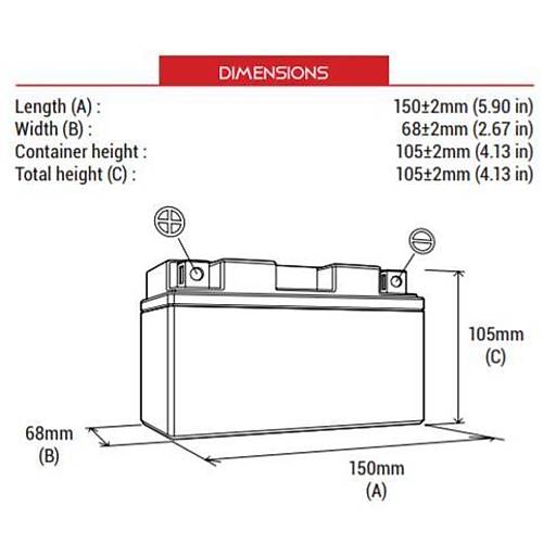 BS BATTERY BT9B-4 (SLA) MOTOSKLET AK