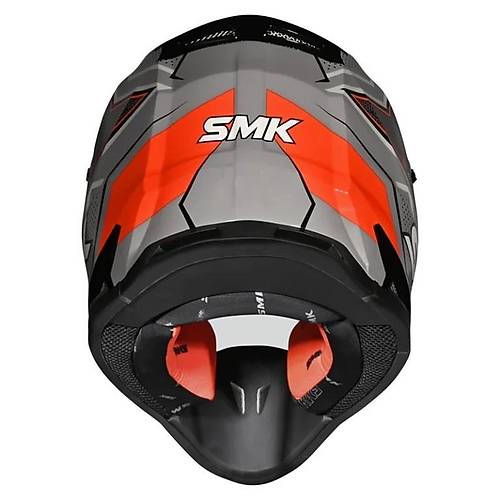 SMK ALLTERRA S01 MAVERIX CROSS KASK GR� TURUNCU ( GOGGLE HED�YEL� )
