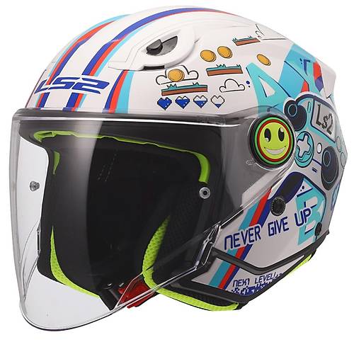 LS2 FUNNY 2 NEXT LEVEL BEYAZ �OCUK KASK