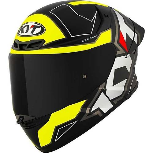 KYT TT-REVO KASK ELECTRON MATT S�YAH SARI