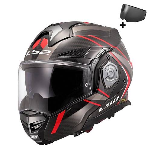 LS2 ADVANT X KARBON FUTURE II KIRMIZI KASK