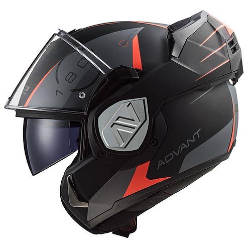 LS2 Advant Codex Mat Siyah-Titanium ene Alr Kask