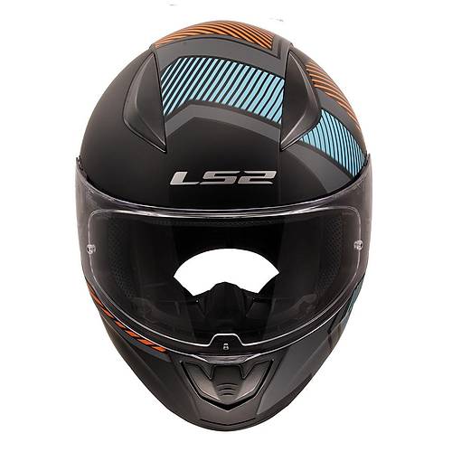 LS2 Rapid 2 Extra Mat Gri-Neon Turuncu Kapal Kask