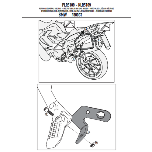 GIVI PLR5109 BMW F 800GT (13-17) YAN �ANTA TA�IYICI