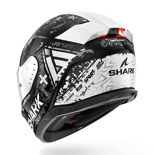 SHARK SKWAL i3 HELLCAT SYAH GR BEYAZ KAPALI KASK