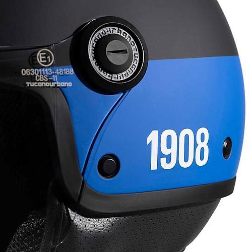 Tucano Urbano El Jett�n 6.0 Yar�m Kask Inter Nerazzurro Mat Siyah