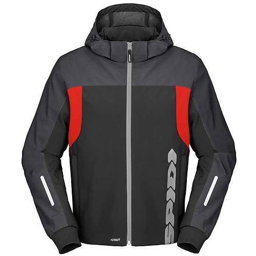 SPIDI HOODIE H2OUT II CEKET SYAH KIRMIZI