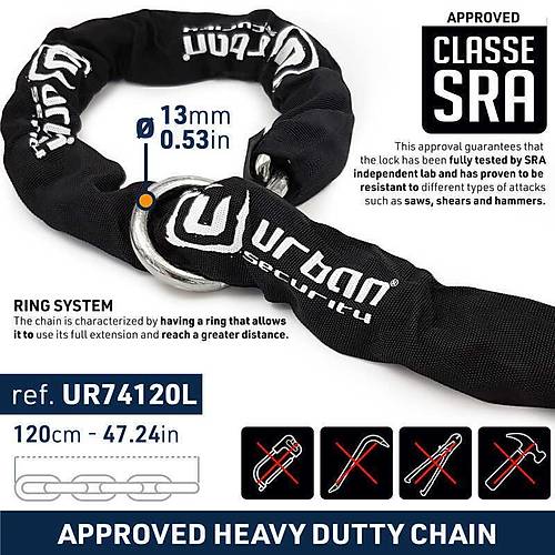 URBAN SECURITY UR74-120 13.5 MM 120CM SRA SINIFI KEMENT Z�NC�R K�L�T