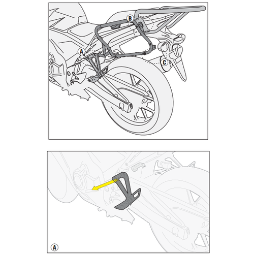 GIVI PLX1119 HONDA CB 500F - CBR 500R (13-15) YAN �ANTA TA�IYICI
