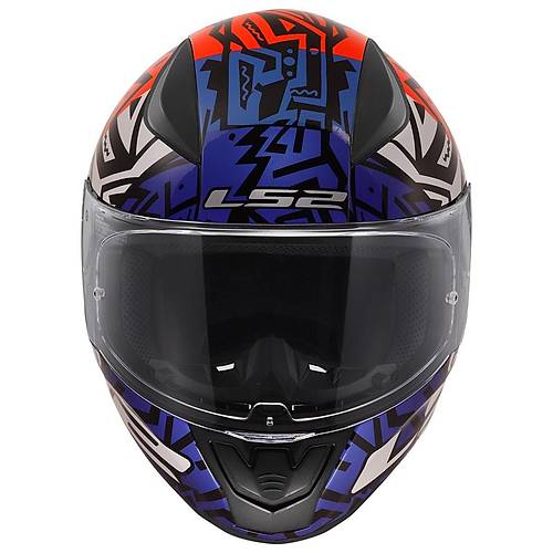 LS2 RAPID 2 MEMPHIS KIRMIZI-MAV KASK