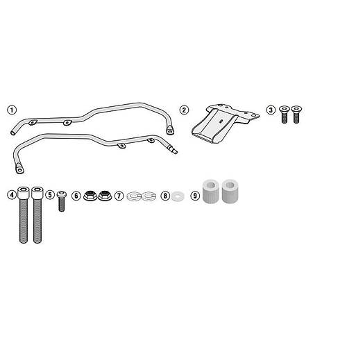 KAPPA KR6109 KYMCO LIKE 50-125-150 (17-26) ARKA �ANTA TA�IYICI