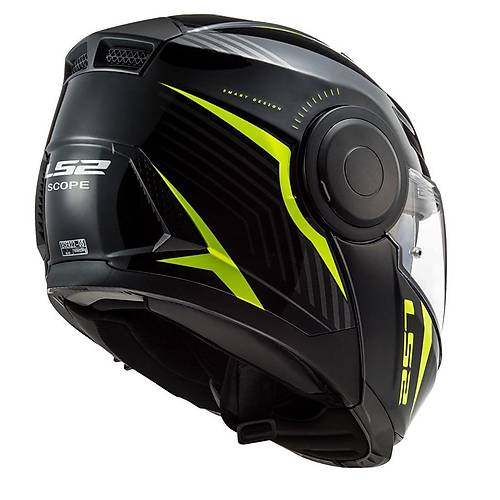 LS2 Scope Skid Siyah-Neon Sar ene Alr Kask