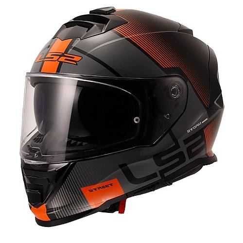 LS2 Storm 2 Epic Siyah-Turuncu Kask