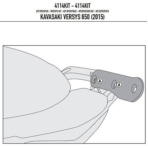 GIVI 4114KIT KAWASAKI VERSYS 650 (15-24) YAN �ANTA TA�IYICI BA�LANTI KITI