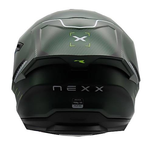 NEXX Y.100R Baron Mat Yeil Kapal Kask