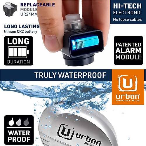 URBAN SECURITY UR22 VESPA UYUMLU ALARMLI D�SK K�L�D� 6MM P�M