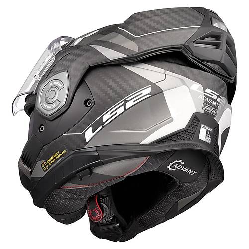 LS2 ADVANT X KARBON HORIZON MAT G�M��-GR� KASK