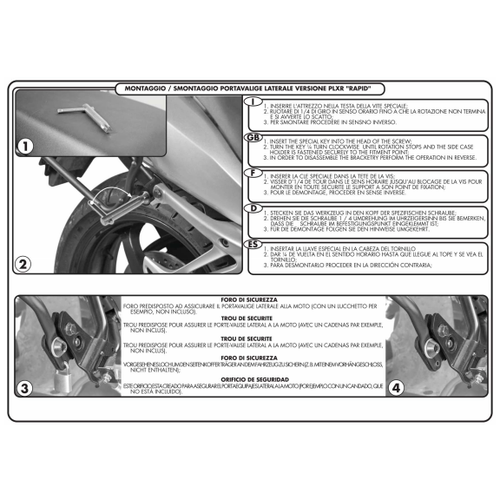 GIVI PLXR4105 KAWASAKI VERSYS 1000 (12-14) YAN �ANTA TA�IYICI