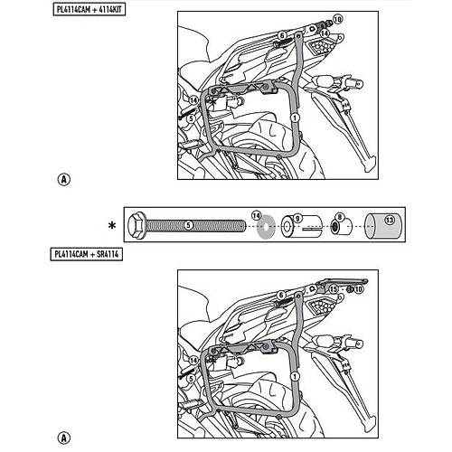 GIVI PL4114CAM KAWASAKI VERSYS 650 (15-24) YAN �ANTA TA�IYICI