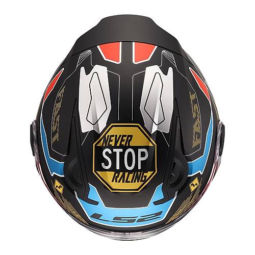 LS2 KID ZERO GR�-KIRMIZI �OCUK KASK