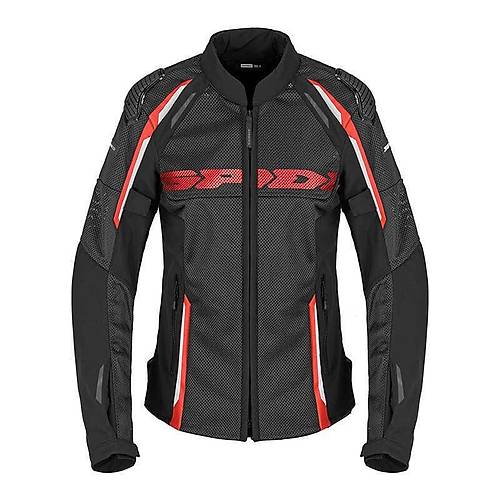 SPIDI RACE WARRIOR 2 NET LADY YAZLIK CEKET SYAH KIRMIZI