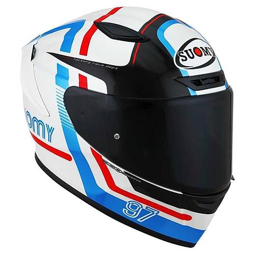 SUOMY TRACK-1 KASK NINETY SEVEN WHITE-RED