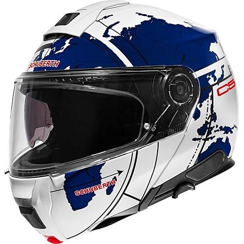SCHUBERTH C5 GLOBE BLUE ENE AILIR MOTOSKLET KASKI