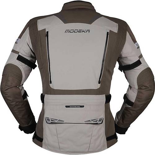 Modeka Panamericana II Waterproof Haki-Bej 4 Mevsim Motosiklet Montu