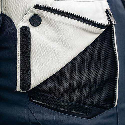 Modeka Panamericana II Waterproof Mavi-Ak Gri 4 Mevsim Motosiklet Montu