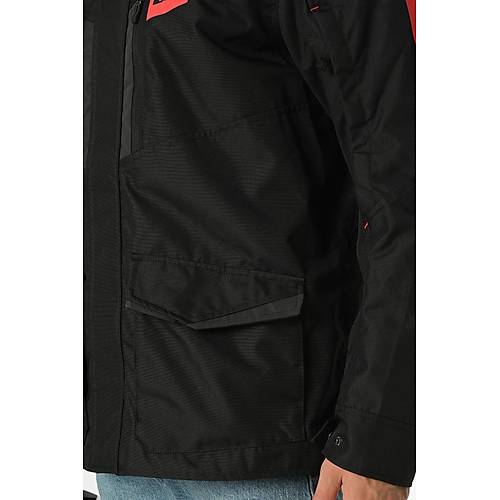 LS2 Metropolis Evo Siyah-Krmz Klk Motosiklet Montu