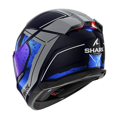 Shark Skwal 3 Rhad Mavi Krom Gm Kapal Kask
