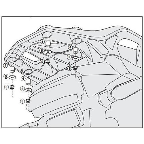 GIVI SRA1110 HONDA VFR 1200X CROSSTOURER (12-19) ARKA �ANTA TA�IYICI