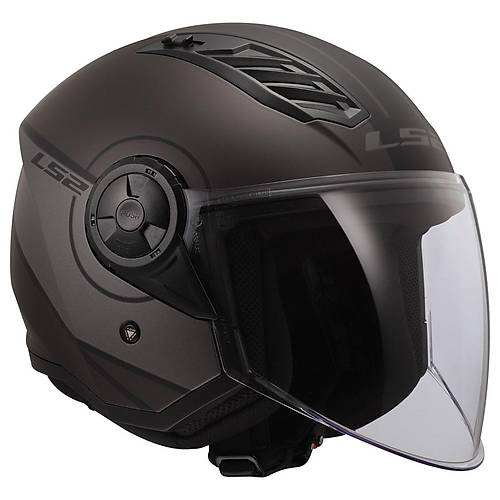 LS2 AIRFLOW 2 COVER MAT S�YAH-GR� KASK