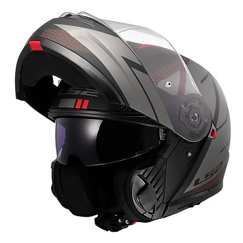 LS2 STROBE 2 CODE MAT S�YAH-GR� KASK