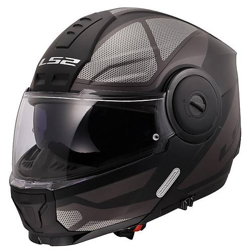 LS2 Scope 2 Axis Mat Siyah-Titanium Kask