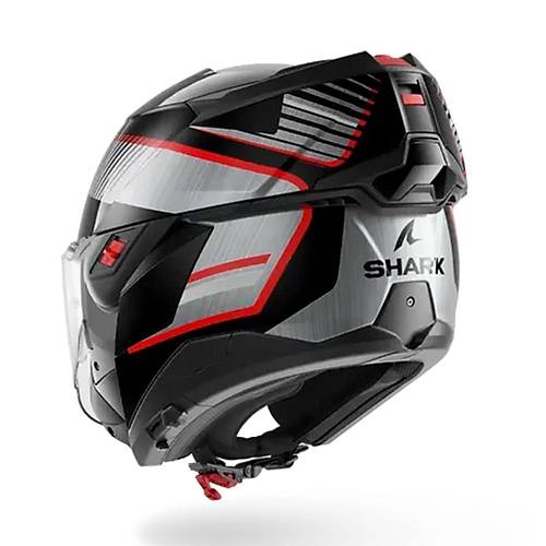 Shark Oxo Sikter Siyah Gri Krmz ene Alr Kask