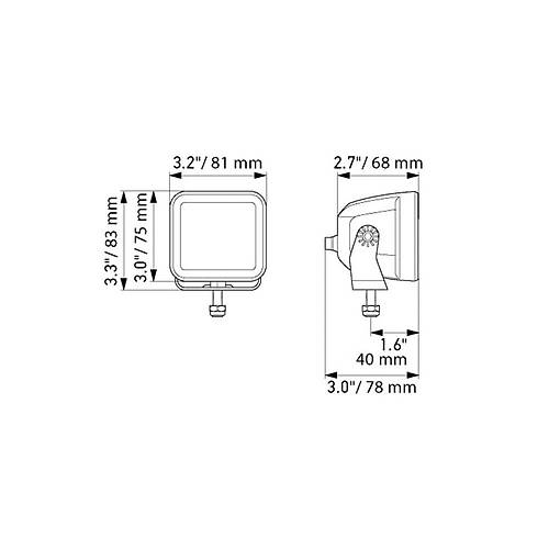 HELLA 2.7 CUBE KIT 2 L MOTOSKLET SS FARI LED TAKIMI