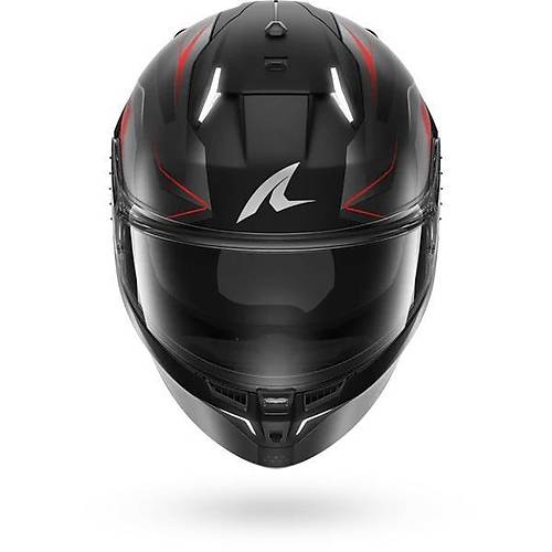 SHARK SKWAL �3 MEKARIUM MAT S�YAH GR� KIRMIZI KAPALI KASK