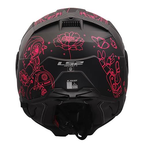 LS2 ADVANT 2 SOPHIA MAT S�YAH-PEMBE KASK