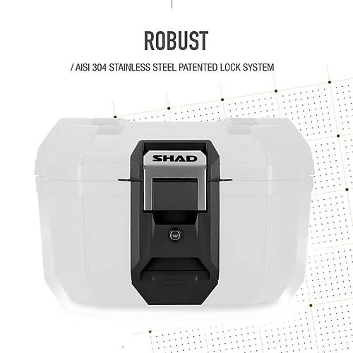 SHAD TR41 TERRA MOTOSKLET ARKA ANTA - ALMNYUM - TOP CASE