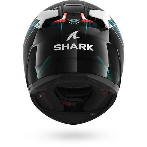 Shark Skwal �3 Light Blur Siyah Mavi Ye�il Kapal� Kask