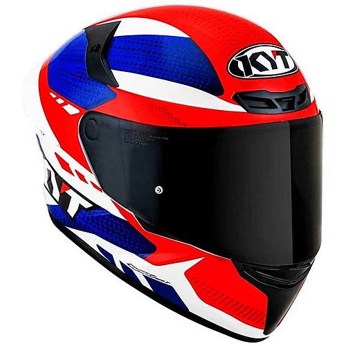 KYT TT-Course Gear Mavi-Krmz Kapal Kask