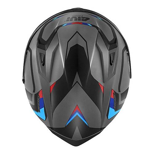 GIVI 50.8 MACH1 MAT GR�-S�YAH-KIRMIZI KASK