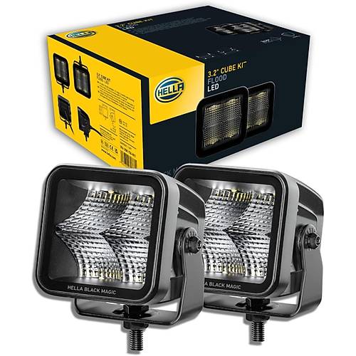 HELLA 3.2 CUBE KIT 2 L� MOTOS�KLET S�S FARI LED TAKIMI