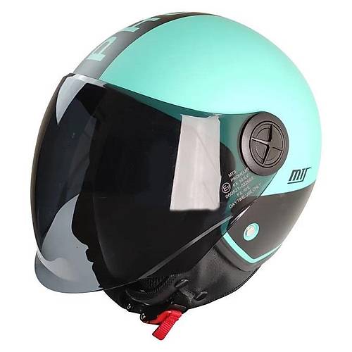 MTS Neon Camo Siyah Vizrl Yarm Kask