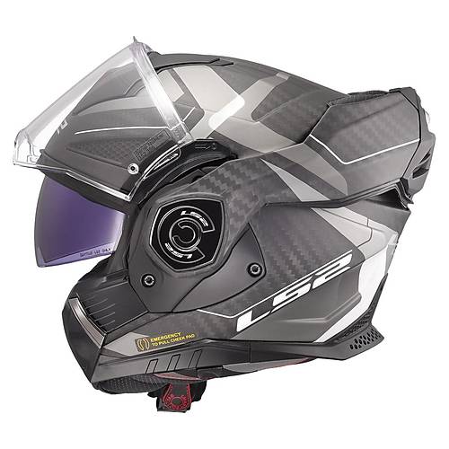 LS2 ADVANT X KARBON HORIZON MAT G�M��-GR� KASK